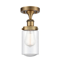 Edison Semi-Flush Mount Brushed Satin Nickel