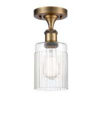 Edison Semi-Flush Mount Brushed Satin Nickel