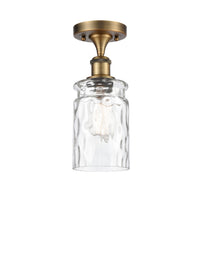 Edison Semi-Flush Mount Brushed Satin Nickel