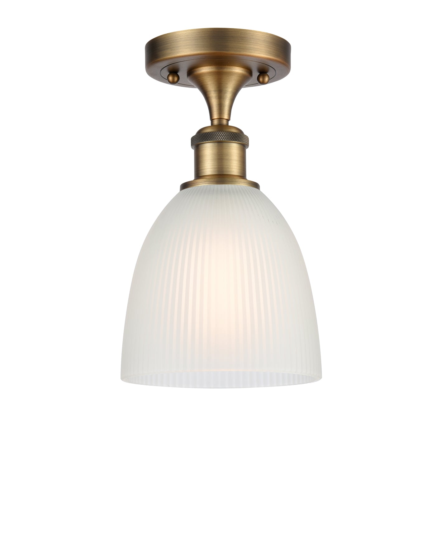 Edison Semi-Flush Mount Brushed Nickel
