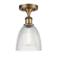 Edison Semi-Flush Mount Brushed Nickel