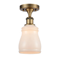 Edison Semi-Flush Mount Brushed Satin Nickel
