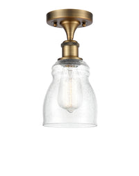 Edison Semi-Flush Mount Brushed Satin Nickel