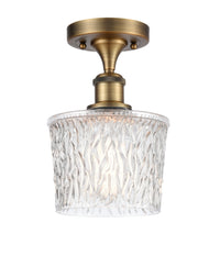 Edison Semi-Flush Mount Brushed Nickel