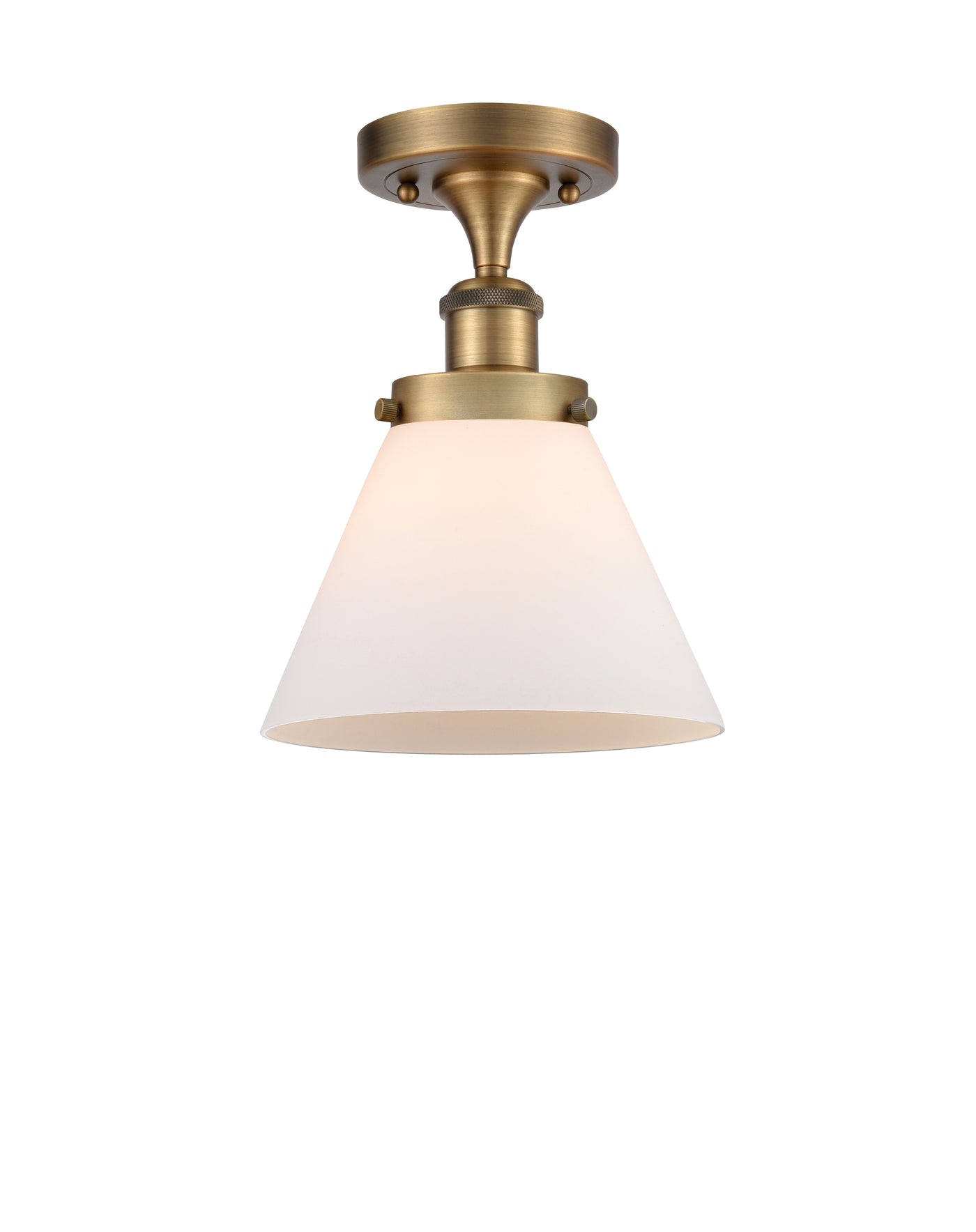 Edison Semi-Flush Mount 5.25 Brushed Nickel