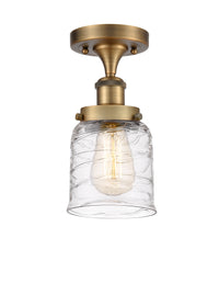 Edison Semi-Flush Mount Brushed Satin Nickel
