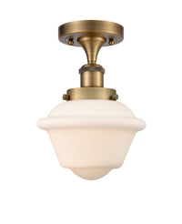 Edison Semi-Flush Mount Brushed Satin Nickel