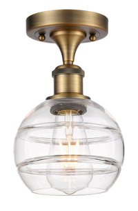 Edison Semi-Flush Mount Brushed Satin Nickel