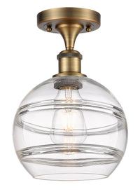 Edison Semi-Flush Mount Brushed Nickel