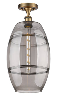 Edison Semi-Flush Mount Brushed Nickel