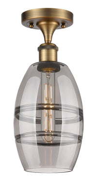 Edison Semi-Flush Mount Brushed Satin Nickel