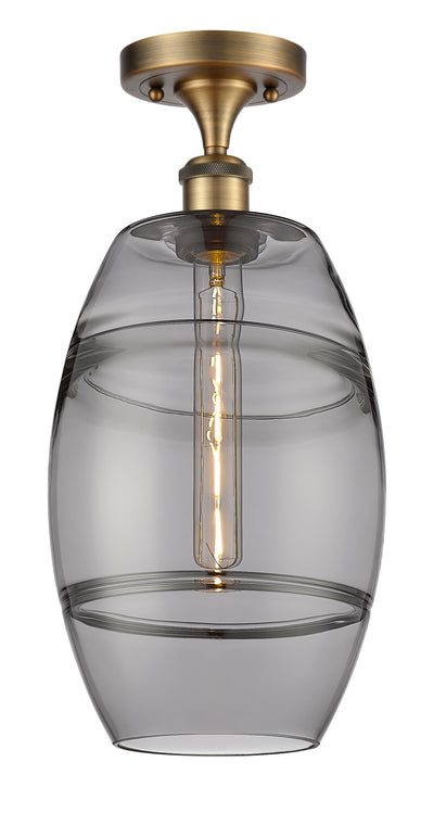 Vaz 8-Inch 1-Light Semi-Flush Mount 17-Inch High