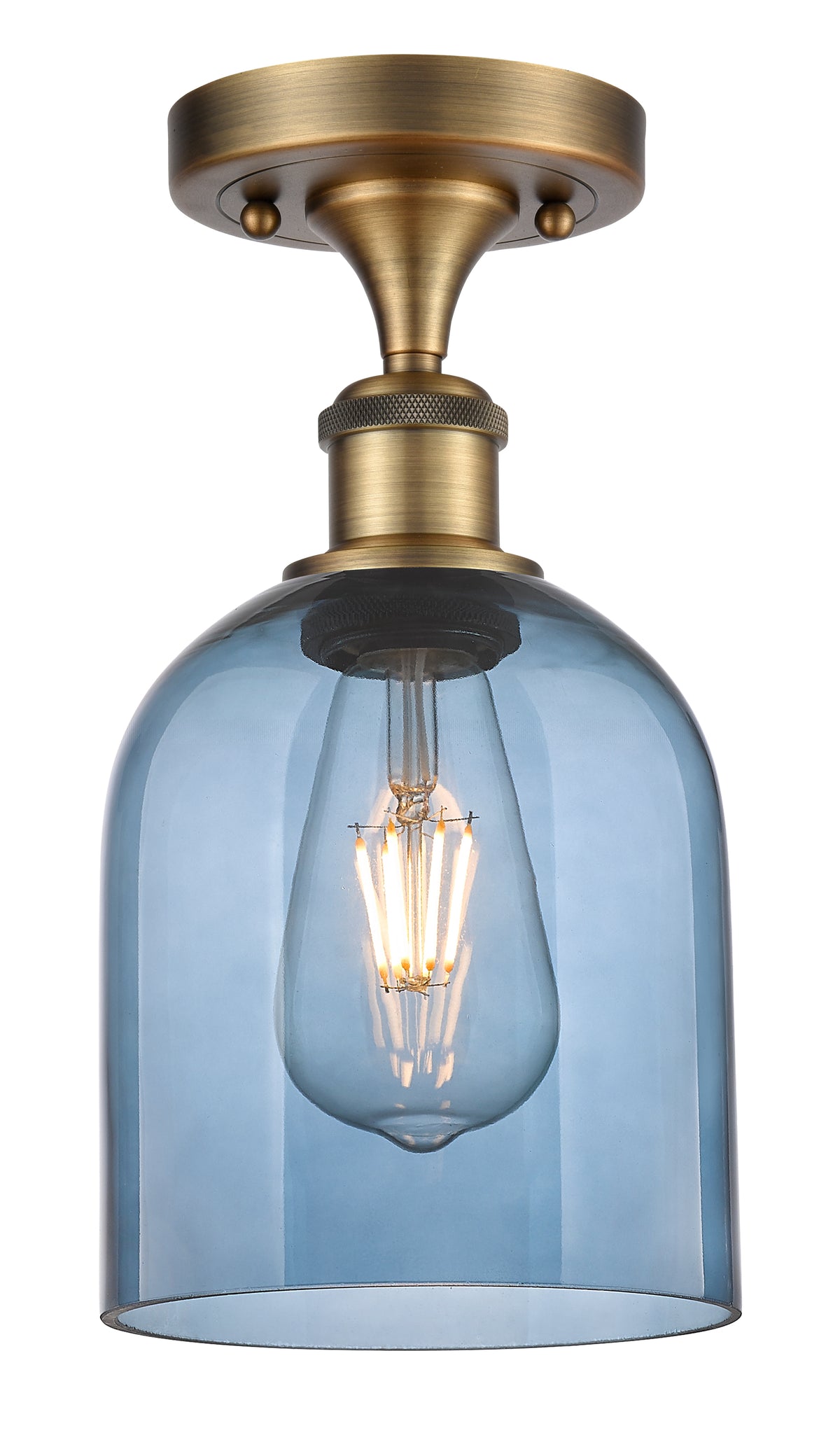 Bella 6-Inch 1-Light Semi-Flush Mount 11.5-Inch High