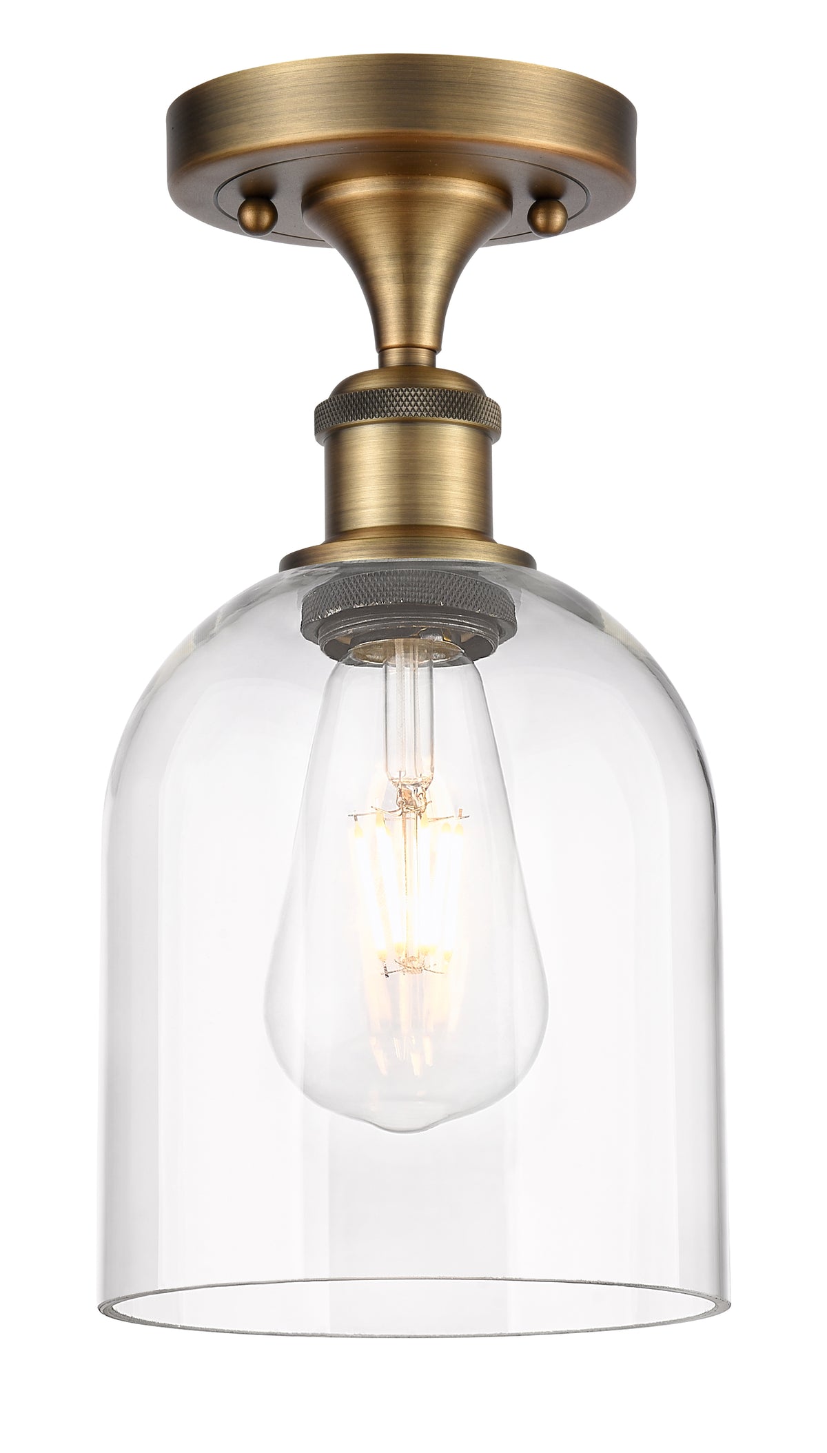 Bella 6-Inch 1-Light Semi-Flush Mount 11.5-Inch High