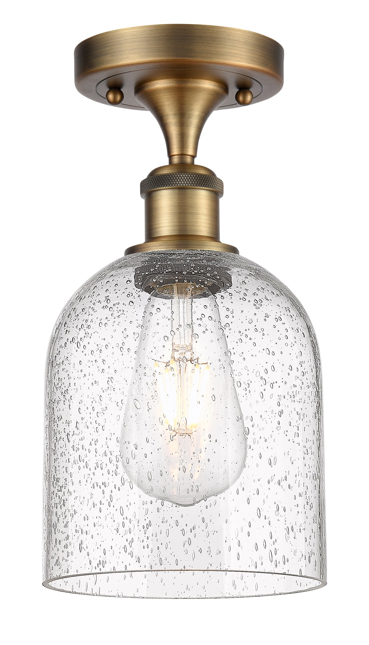 Bella 6-Inch 1-Light Semi-Flush Mount 11.5-Inch High