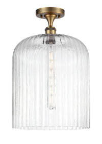 Edison Semi-Flush Mount Brushed Satin Nickel