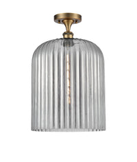 Edison Semi-Flush Mount Brushed Satin Nickel