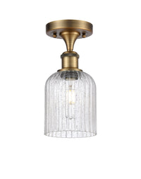 Edison Semi-Flush Mount Brushed Satin Nickel