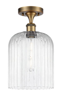 Edison Semi-Flush Mount Brushed Satin Nickel