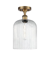 Edison Semi-Flush Mount Brushed Satin Nickel