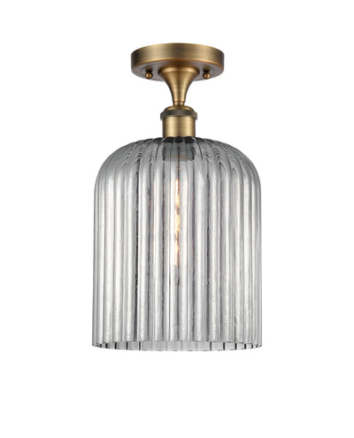 Edison Semi-Flush Mount Brushed Satin Nickel