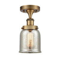 Edison Semi-Flush Mount Cast Brass Finish