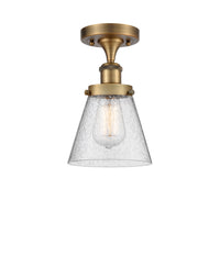 Edison Semi-Flush Mount Brushed Satin Nickel