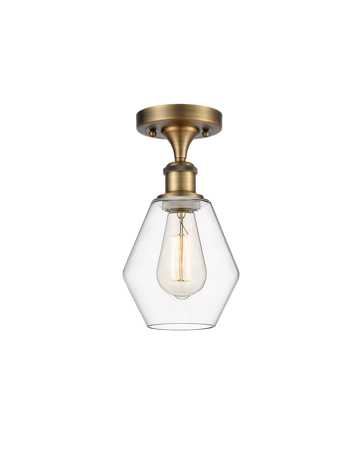 Cindyrella 6-Inch 1-Light Semi-Flush Mount 11.5-Inch High