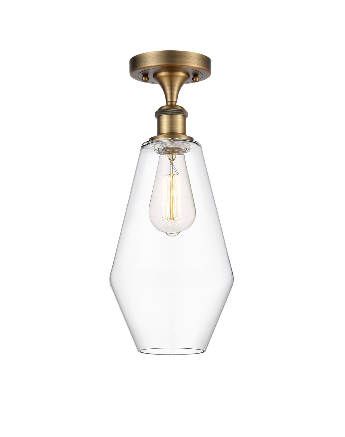 Cindyrella 7-Inch 1-Light Semi-Flush Mount 16-Inch High