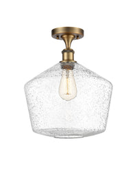 Edison Semi-Flush Mount Brushed Nickel