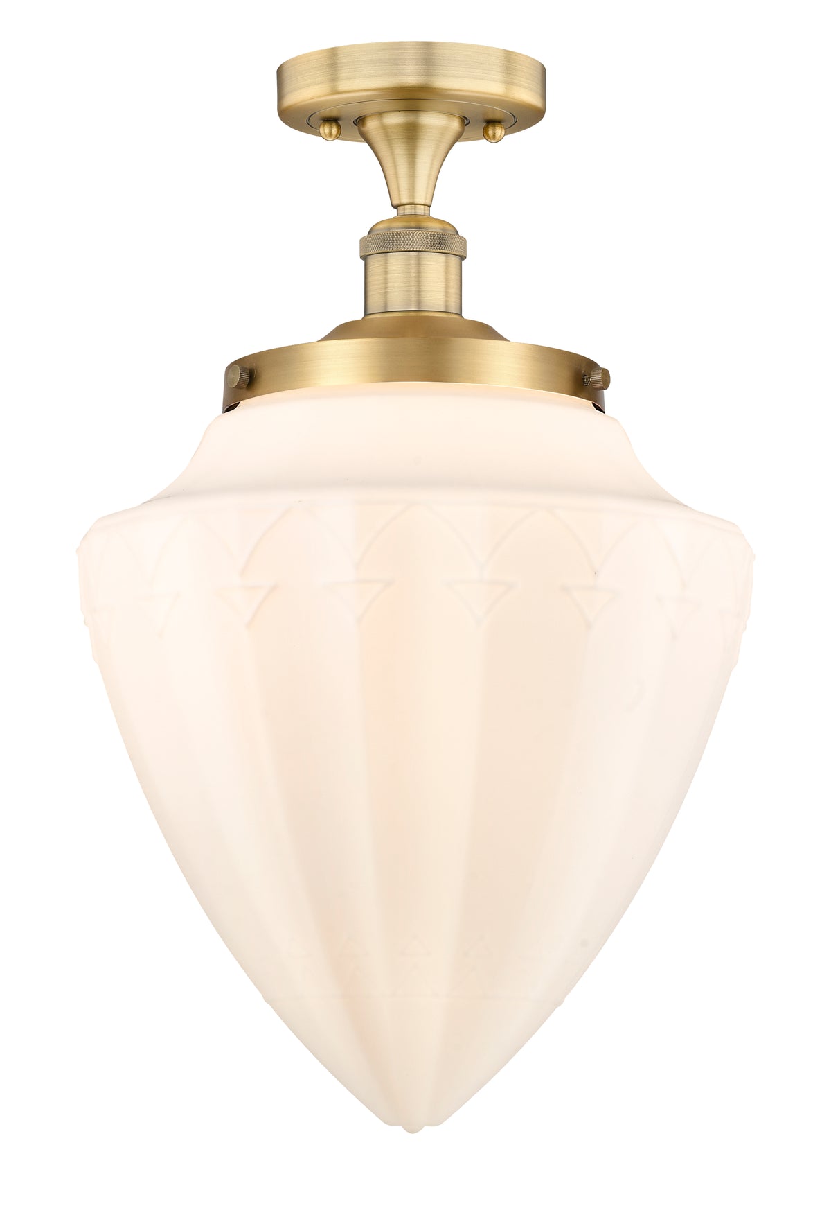 Bridgeton 16-Inch 1-Light Semi-Flush Mount 18.125-Inch High