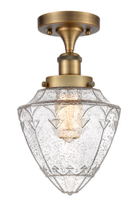Edison Semi-Flush Mount Brushed Nickel
