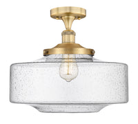 Edison Semi-Flush Mount Brushed Nickel