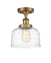 Edison Semi-Flush Mount Brushed Satin Nickel