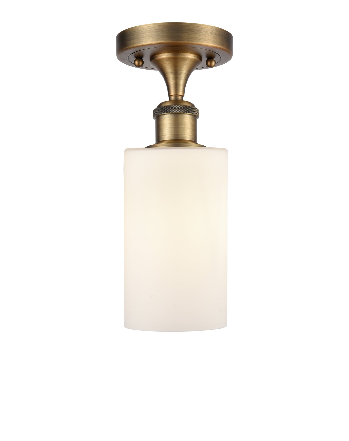Edison Semi-Flush Mount Brushed Satin Nickel