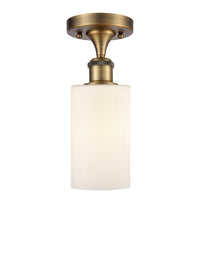 Edison Semi-Flush Mount Brushed Satin Nickel