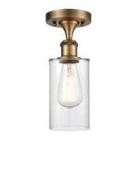 Edison Semi-Flush Mount Brushed Satin Nickel