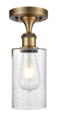 Edison Semi-Flush Mount Brushed Satin Nickel