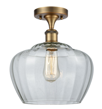 Fenton 11-Inch 1-Light Semi-Flush Mount 12.75-Inch High