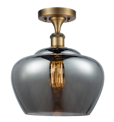 Fenton 11-Inch 1-Light Semi-Flush Mount 12.75-Inch High