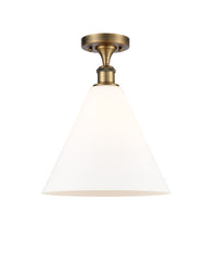 Edison Semi-Flush Mount Brushed Nickel