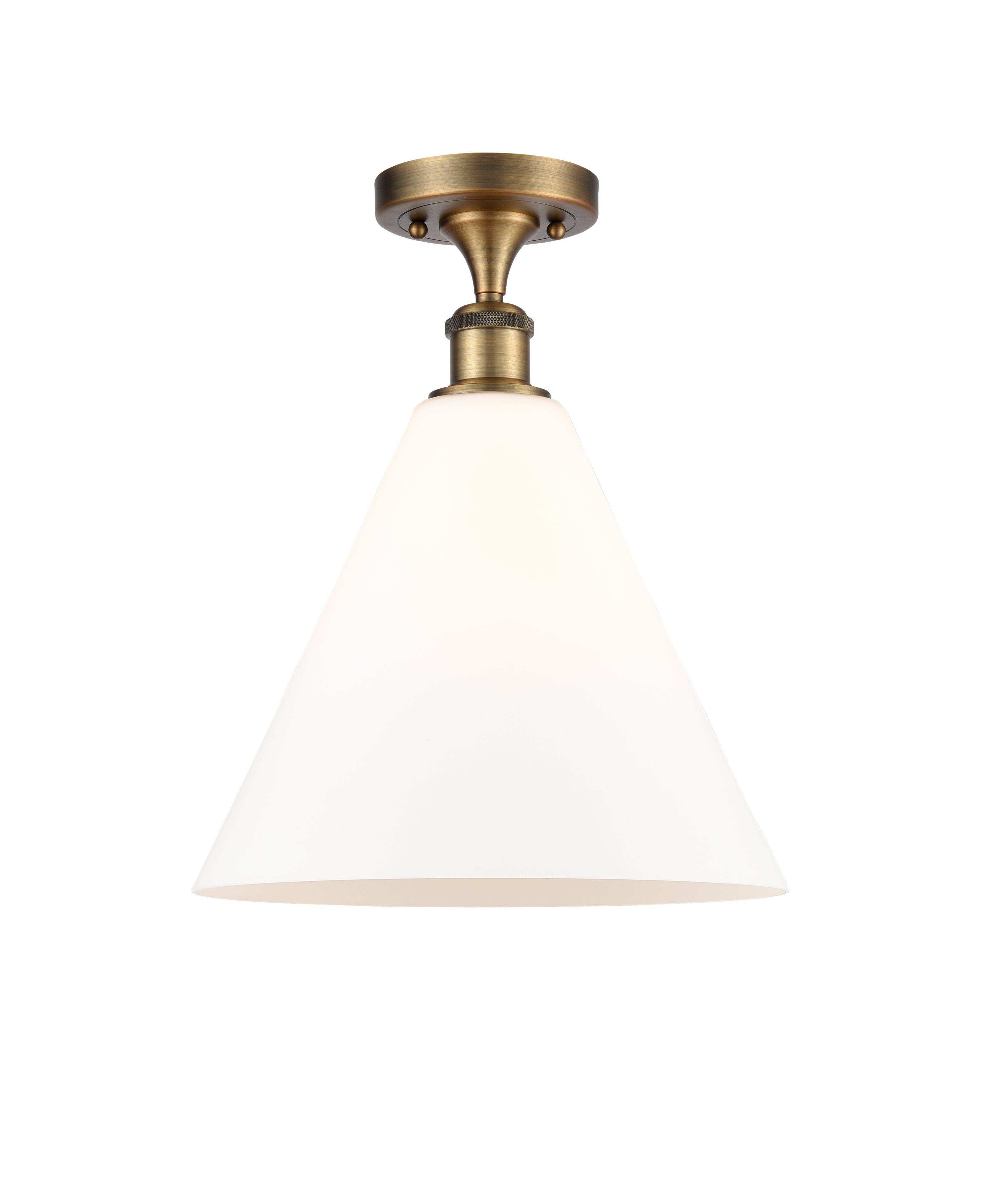 Edison Semi-Flush Mount Brushed Nickel