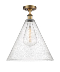 Edison Semi-Flush Mount Brushed Satin Nickel