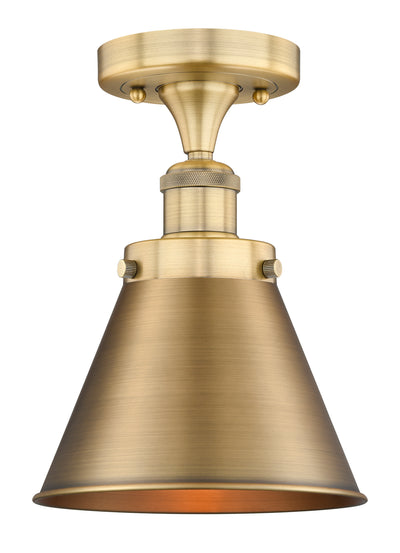 Appalachian 8-Inch 1-Light Semi-Flush Mount 11.125-Inch High