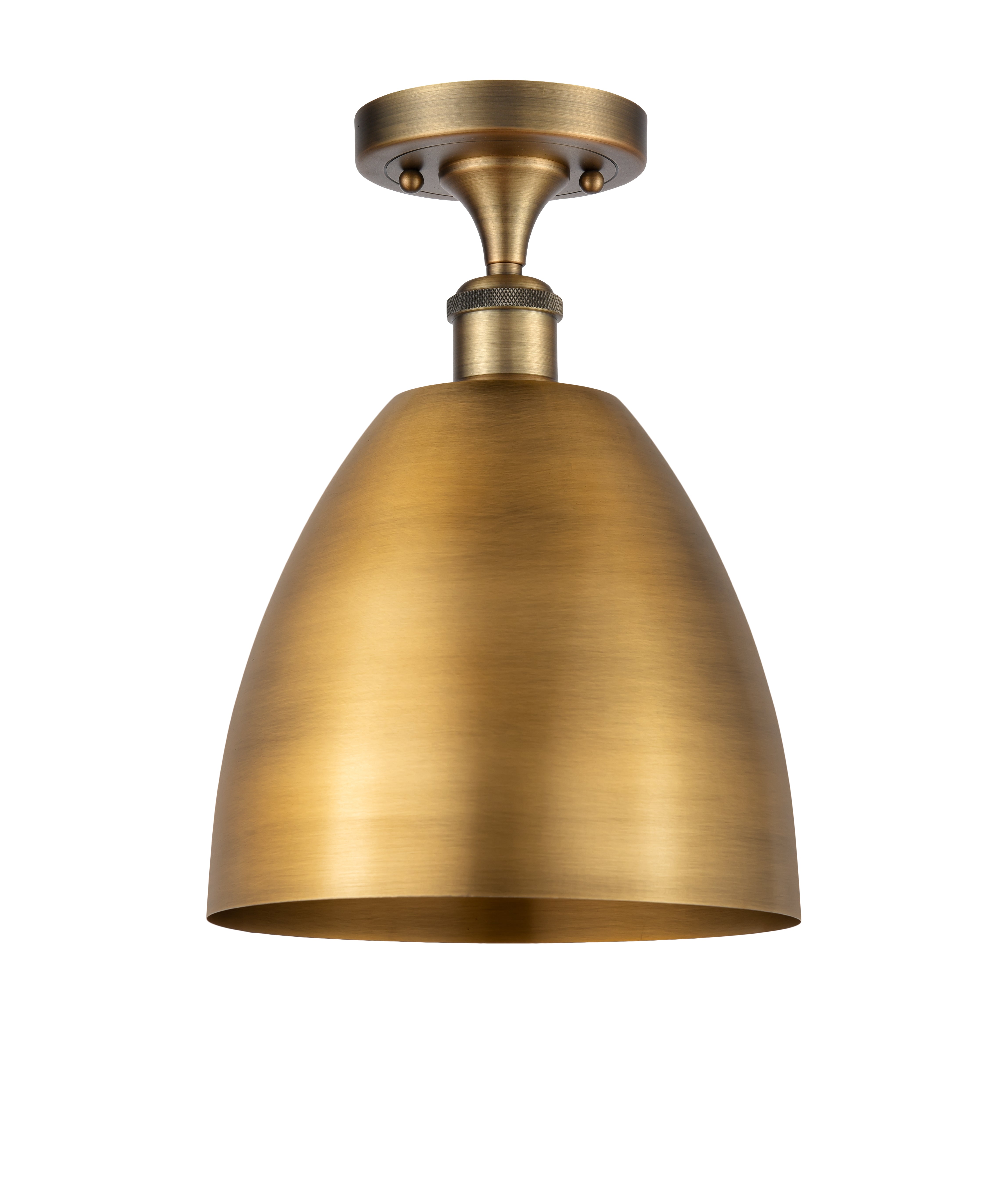 Edison Semi-Flush Mount Brushed Satin Nickel