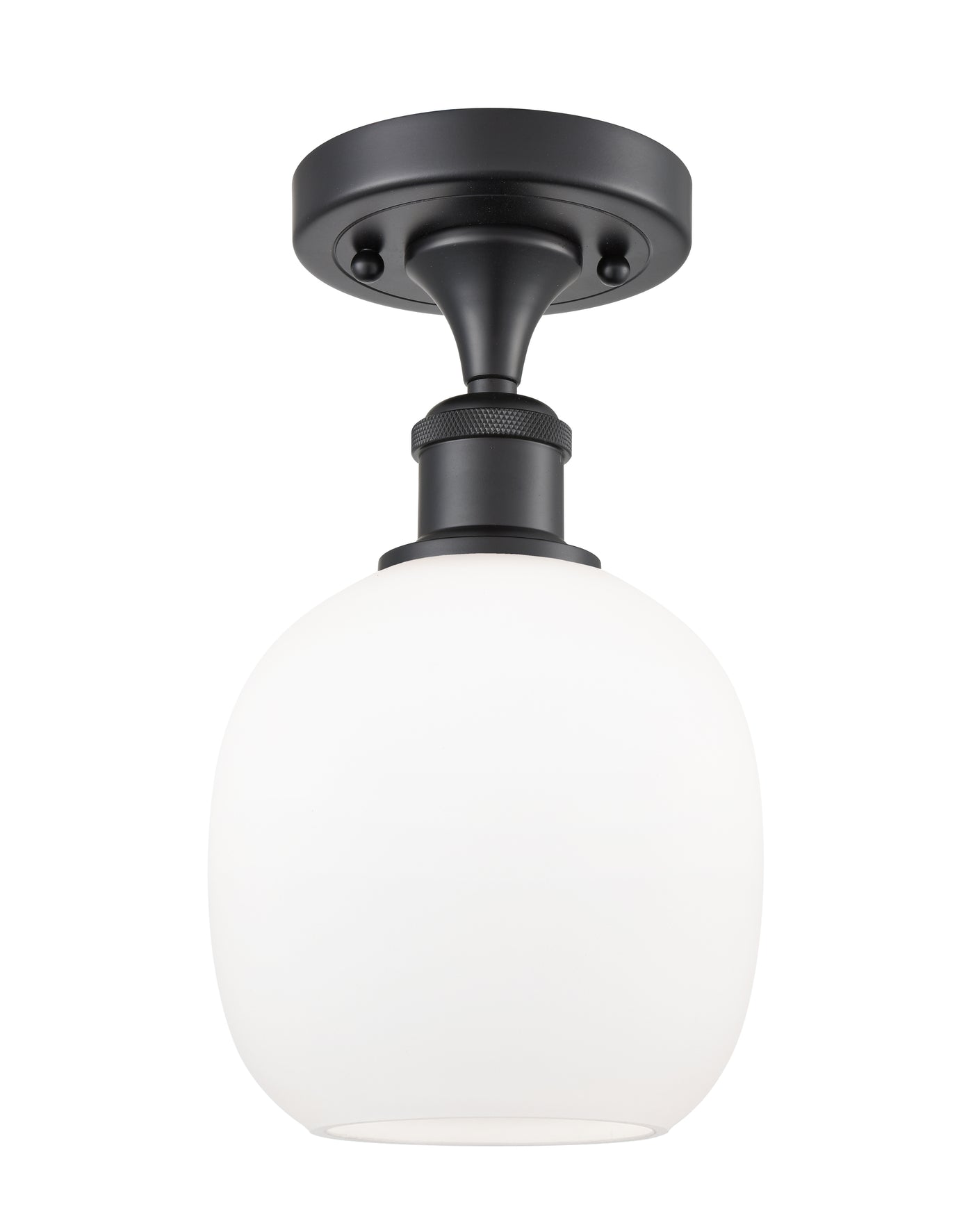 Edison Semi-Flush Mount Brushed Satin Nickel