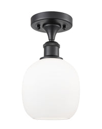 Edison Semi-Flush Mount Brushed Satin Nickel