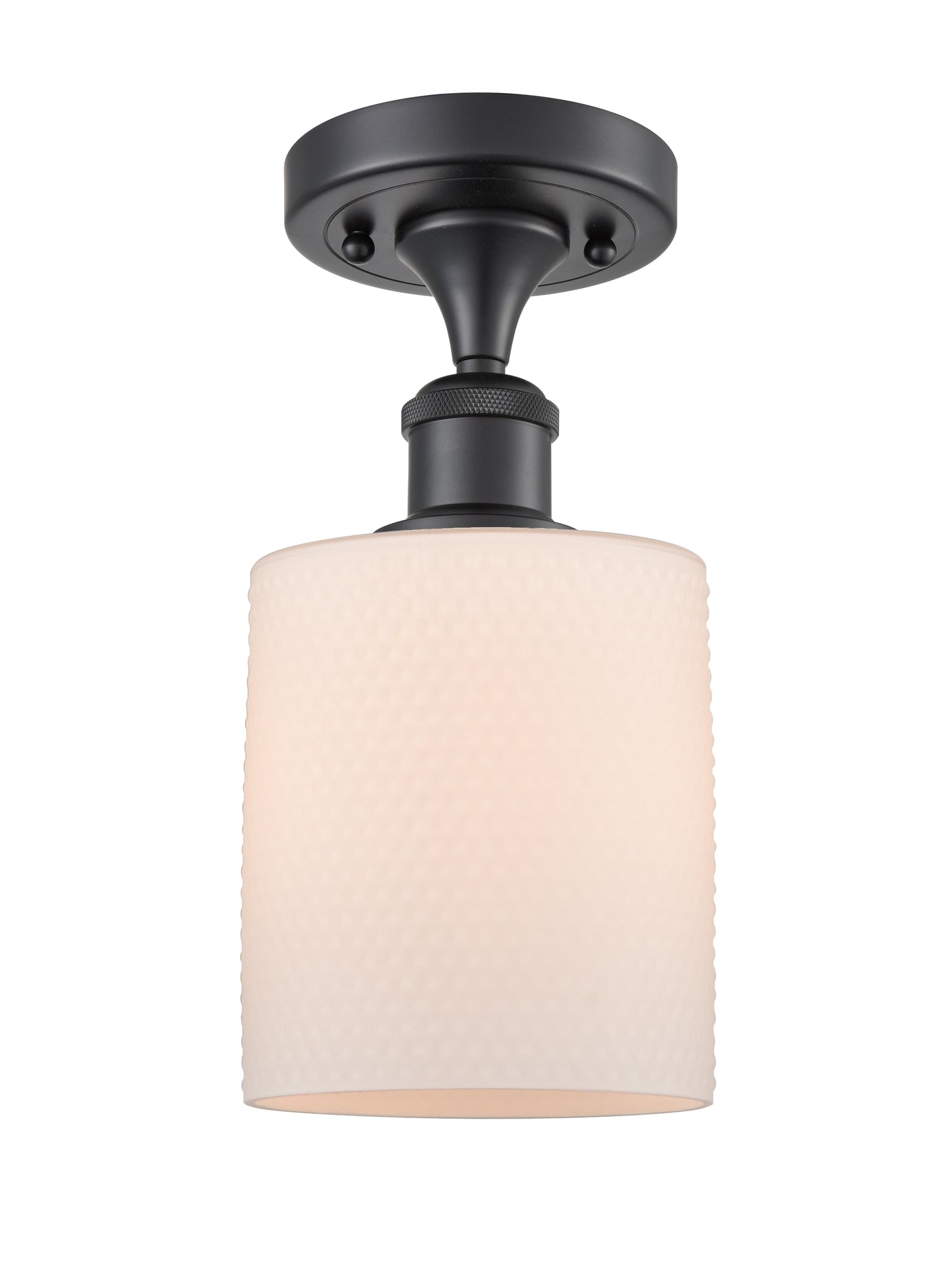 Edison Semi-Flush Mount Brushed Satin Nickel