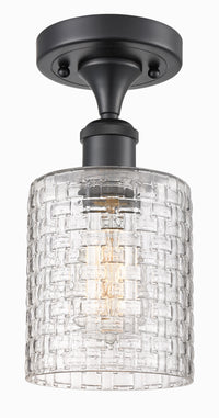 Edison Semi-Flush Mount Brushed Satin Nickel
