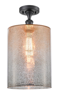 Edison Semi-Flush Mount Brushed Satin Nickel